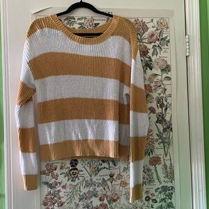 Striped knit sweater